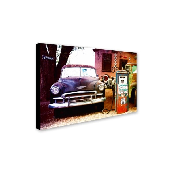 Philippe Hugonnard 'Gas Station Route 66' Canvas Art,30x47